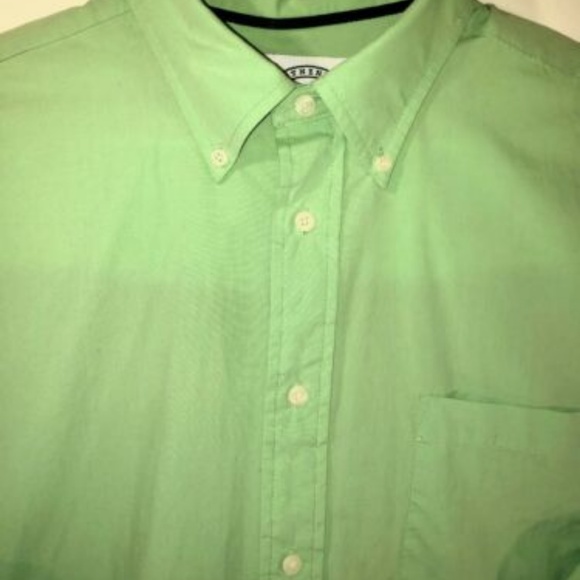 Mens Authentic Consensus Lime Green Shirt - Picture 2 of 7